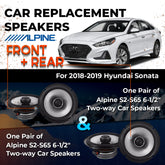 Car Speaker Replacement fits 2018-2019 for Hyundai Sonata