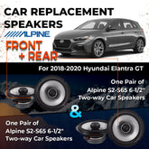 Car Speaker Replacement fits 2018-2020 for Hyundai Elantra GT