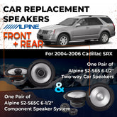 Car Speaker Replacement fits 2004-2006 for Cadillac SRX