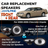 Car Speaker Replacement fits 2000-2005 for Chevrolet Impala