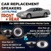 Car Speaker Replacement fits 2002-2005 for Chevrolet Monte Carlo