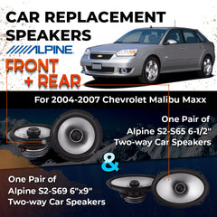 Car Speaker Replacement fits 2004-2007 for Chevrolet Malibu Maxx