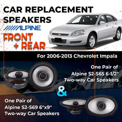 Car Speaker Replacement fits 2006-2013 for Chevrolet Impala