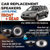 Car Speaker Replacement fits 2009-2014 for Kia Sedona