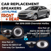 Car Speaker Replacement fits 2016-2020 for Chevrolet Malibu
