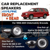 Car Speaker Replacement fits 1998-2001 for Oldsmobile Bravada