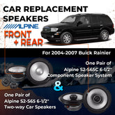 Car Speaker Replacement fits 2004-2007 for Buick Rainier