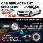 Car Speaker Replacement fits 2014-2020 for BMW 4 Series