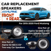 Car Speaker Replacement fits 2015-2020 for Ford Mustang