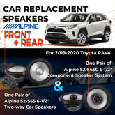 Car Speaker Replacement fits 2019-2020 for Toyota RAV4