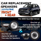 Car Speaker Replacement fits 2020 for Hyundai Venue