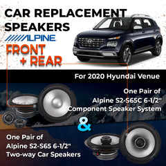 Car Speaker Replacement fits 2020 for Hyundai Venue
