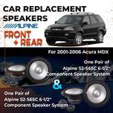Car Speaker Replacement fits 2001-2006 for Acura MDX
