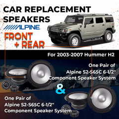 Car Speaker Replacement fits 2003-2007 for Hummer H2