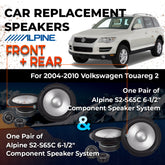 Car Speaker Replacement fits 2004-2010 for Volkswagen Touareg 2