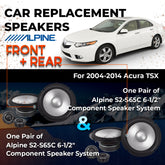 Car Speaker Replacement fits 2004-2014 for Acura TSX