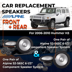 Car Speaker Replacement fits 2006-2010 for Hummer H3