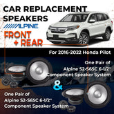 Car Speaker Replacement fits 2016-2022 for Honda Pilot