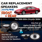 Car Speaker Replacement fits 1999-2004 for Chrysler 300M