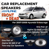Car Speaker Replacement fits 2007-2008 for Hyundai Entourage