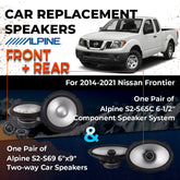 Car Speaker Replacement fits 2014-2021 for Nissan Frontier