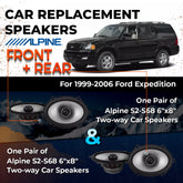 Car Speaker Replacement fits 1999-2006 for Ford Expedition