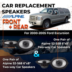 Car Speaker Replacement fits 2000-2005 for Ford Excursion