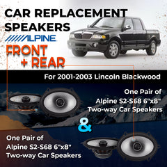 Car Speaker Replacement fits 2001-2003 for Lincoln Blackwood