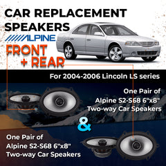 Car Speaker Replacement fits 2004-2006 for Lincoln LS series