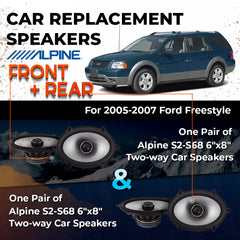 Car Speaker Replacement fits 2005-2007 for Ford Freestyle