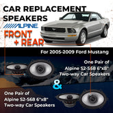 Car Speaker Replacement fits 2005-2009 for Ford Mustang