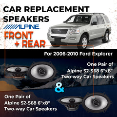 Car Speaker Replacement fits 2006-2010 for Ford Explorer