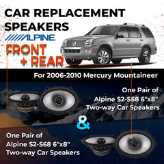 Car Speaker Replacement fits 2006-2010 for Mercury Mountaineer