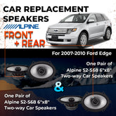 Car Speaker Replacement fits 2007-2010 for Ford Edge