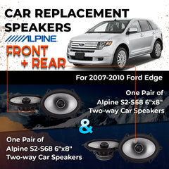 Car Speaker Replacement fits 2007-2010 for Ford Edge