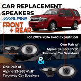 Car Speaker Replacement fits 2007-2014 for Ford Expedition