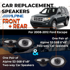 Car Speaker Replacement fits 2008-2012 for Ford Escape