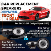 Car Speaker Replacement fits 2013-2017 for Dodge Viper (SRT)