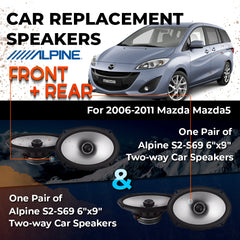 Car Speaker Replacement fits 2006-2011 for Mazda Mazda5