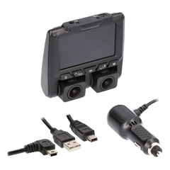 iBeam TE-DVR-DL4K 4K Dual-View Dash Camera With DVR