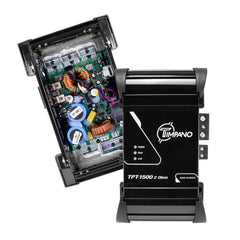 Timpano Audio TPT-1500 2 Ohm 1500 Watts Car Audio Amplifier Fullrange 1 Channel Compact 12 volts Monoblock Fullrange Class D Car Amp