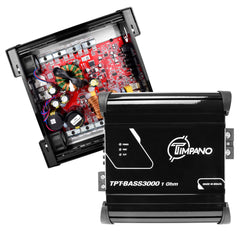 Timpano Audio TPT-BASS3000 1 Ohm 3000 Watts Car Audio Bass Amplifier 12 volts Monoblock Class D Car Amp