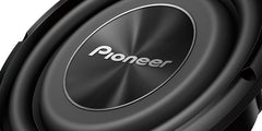 Pioneer TS-A2500LS4 10" - 1200w Max Power, Single 4 Ohms Voice Coil, Rubber Surround - Shallow-mount Subwoofer
