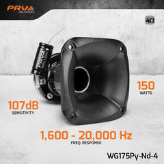 PRV Audio WG175Py-Nd-4 1" Exit Compression Driver + Horn