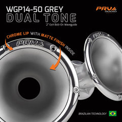 PRV Audio WGP14-50 GREY DUAL TONE 2" Exit Waveguide