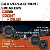 Car Speaker Replacement fits 1986-1989 for Hyundai Excel