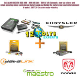iDATALINK MAESTRO ADS-MRR + HRN-RR-CH1 + HRN-AV-CH1 for CHRYSLER DODGE COMBO KIT
