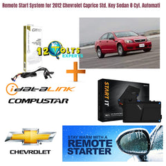 Remote Start System for 2012 Chevrolet Caprice Std. Key Sedan 8 Cyl. Automatic