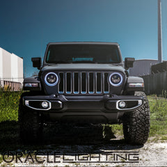 Oracle Lighting 5769J-334 - Jeep Wrangler JL/Gladiator JT 7" High Powered LED Headlights (Pair) - ColorSHIFT - w/No Controller