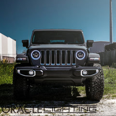 Oracle Lighting 5769-334 - 7" High Powered LED Headlights (Pair) - Black Bezel - ColorSHIFT - w/No Controller